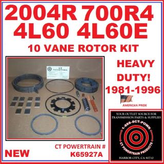 2004r 700r4 4l 60e 10 vane rotor kit high quality