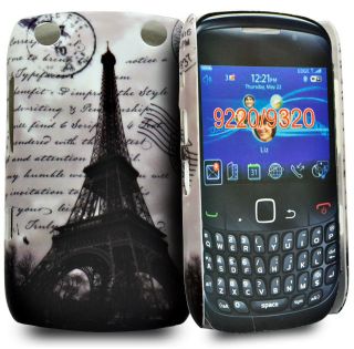 Paris Eiffel Tower & mail design hard case holster for Blackberry 