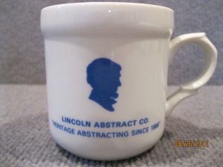 vintage retro lincoln abstract mustache coffee cup 