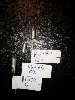 ac128 germanium transistors pnp 3pcs tested tone bender time left