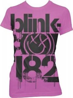 New Licensed Blink 182 Girl Three Bars Band Junior Tee T Shirt S XL