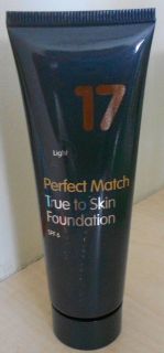 Boots 17 PERFECT MATCH True to Skin Foundation Makeup 40ml   New 