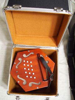 Newly listed Concertina Accordion, Anglo, 30 key, with hard case