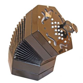new 30 button english concertina in black 