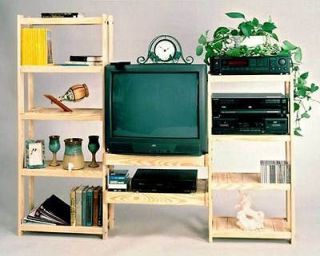 tv entertainment center solid wood connector shelves made in u