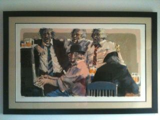 bar union by artist aldo luongo framed 36x56 time left