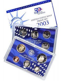 2003 s united states mint proof coin set one day
