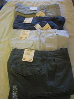 TIMBERLAND MENS CARGO SHORTS*NWT*32 ​34*36*MANY COLORS*STYLE 460941