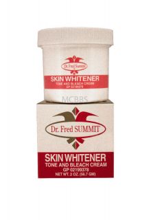 dr fred summit skin whitener tone and bleach cream 2 oz  3 