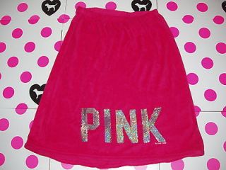 VICTORIAS SECRET SPA ROBE PINK COLLECTION SILVER BLING PERFECT GIFT 