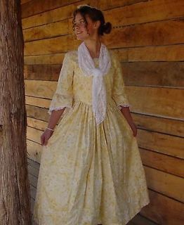 Historical Clothing Costumes Victorian Colonial Pioneer ~Yellow 