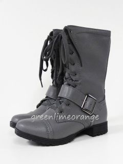 grey combat boots women in Clothing, Shoes & Accessories