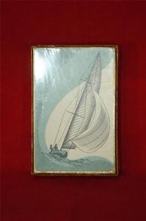 Vintage Lord Baltimore Linen Finish Sailboat Playing Cards * Still 