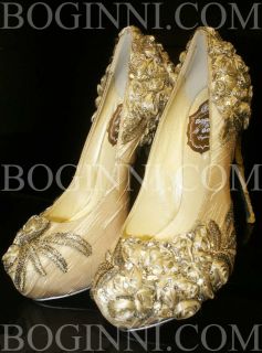 champagne wedding shoes in Wedding & Formal Occasion