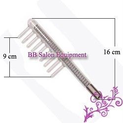high frequency facial spa hair care b comb electrode from china time 