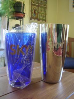 skyy vodka shaker with glass time left $ 19 95