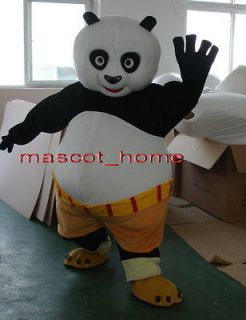 BIG SALE New Professional Kung Fu Panda Mascot Costume Fancy Dress 