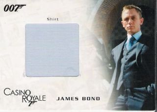 007 JAMES BOND IN MOTION JAMES BOND DRESS SHIRT COSTUME CARD SC01