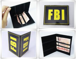FBI Velvet Money Bag Fold For Banknote Purse Magic Wallets Size 8x10cm
