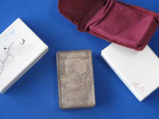 Danbury Mint George Washington Presidential Silver Bar 9.6 ounces 
