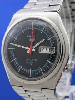   Vintage Seiko 5 Stainless Steel Automatic Watch 6119 8500 (55296