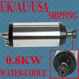 HIGH SPEED 0.8KW WATER COOL SPINDLE MOTOR ENGRAVING MILL&GRIND c