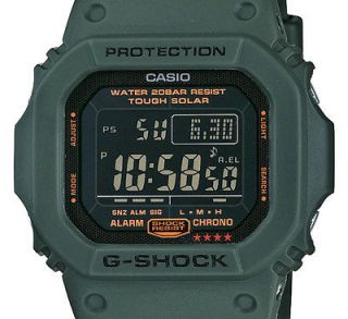 casio gshock solar military green negative dial watch new g5600kg 3 