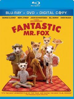 The Fantastic Mr. Fox Blu ray DVD, 2010, 3 Disc Set, Includes Digital 