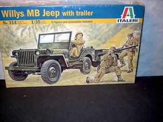 model kit willy s mb jeep with trailer time left