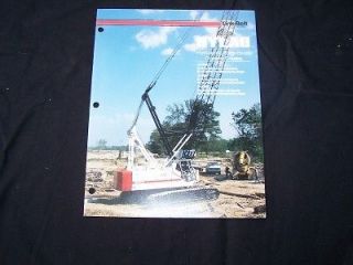 link belt hydraulic lattic boom crawler cranes brochure time left