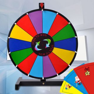   24 Color Prize Wheel of Fortune Trade Show Tabletop Spin Game
