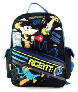 Licensed Disney Phineas and Ferb Large Backpack Ver 2   Save the World