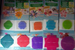 Clover Kanzashi Flower Maker Set: Choose Round Pointed Gathered Daisy 