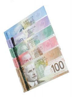 Canadian Paper Money   Journey Series Set   $100, $50, $20, $10 & $5 