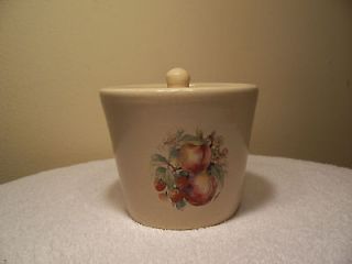 Marshall Texas Casey Pottery Crock With Strawberry and Peach 
