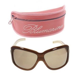 Authentic BLUMARINE Womens Sunglasses w/ Case BM96021 Brown NWT R$290