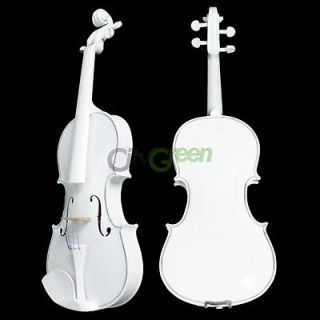 New Acoustic Violin 4/4 Full Size with Case Bow Rosin White Pure Sound