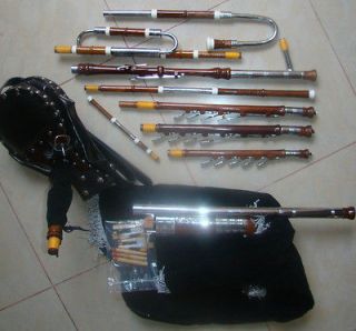   Set of Uilleann Bagpipe Made of Rose Wood,With Key Chanter, Hard Case
