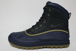 Nike ACG Woodside 2 Navy Blue Beige Waterproof Mens Winter Boots 