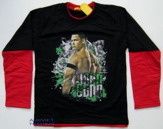 BNWT WWE World Wrestling John Cena Top Long sleeve T Shirt new tshirt 