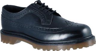   Mens 3989 5 Eye Brogue Lace Up Oxford Shoes Black Polished Wyoming