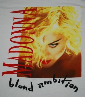 vintage madonna blond ambition tour t shirt 1990 xxl