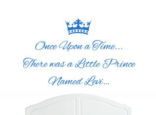 Once Upon a Time Prince Levi Wall Sticker Decal Bed Room Nursery Art 