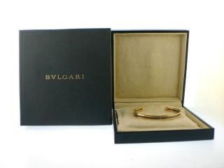 BVLGARI B.Zero1 Pink Gold Black DLC Steel Cuff Bracelet Ref BR855712 