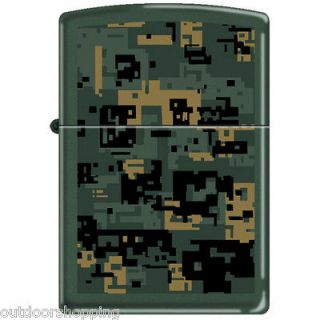   Camouflage Matte Authentic ZIPPO   Engraved Refillable Lighter