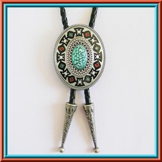 brand new aztec indian rodeo western cowboy bolo tie time