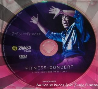 Zumba Fitness Exhilarate FITNESS CONCERT Workout DVD NEW Authentic 4 