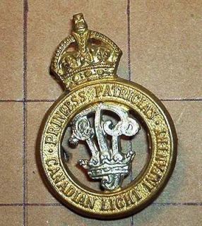 wwii canadian army ppcli cap badge voided type m 4