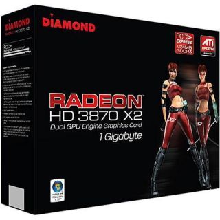   Radeon™ HD 3870 X2 PCIe 1024MB GDDR3 Video Graphics Card L K