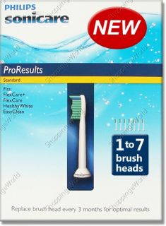 Sonicare ProResults Standard 1 to 7 Replacement Brush Heads Toothbrush 